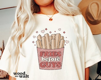 Fries Before Guys SVG | Valentine's Day SVG | Retro Valentine SVG | Valentines Shirt Svg | Valentine Sublimation Png | Funny Valentine Svg