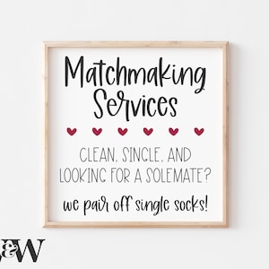 Partnersuche-Services für einzelne Socken SVG | Wäscheschnitt Datei | Lustiges Waschküche Design | Schablone Zeichen | Bauernhaus Dekor | Digitaler Download