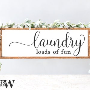 Laundry Loads Of Fun SVG | Laundry Room SVG | Funny Laundry SVG | Farmhouse Laundry Svg | Svg Files For Signs | Cut File