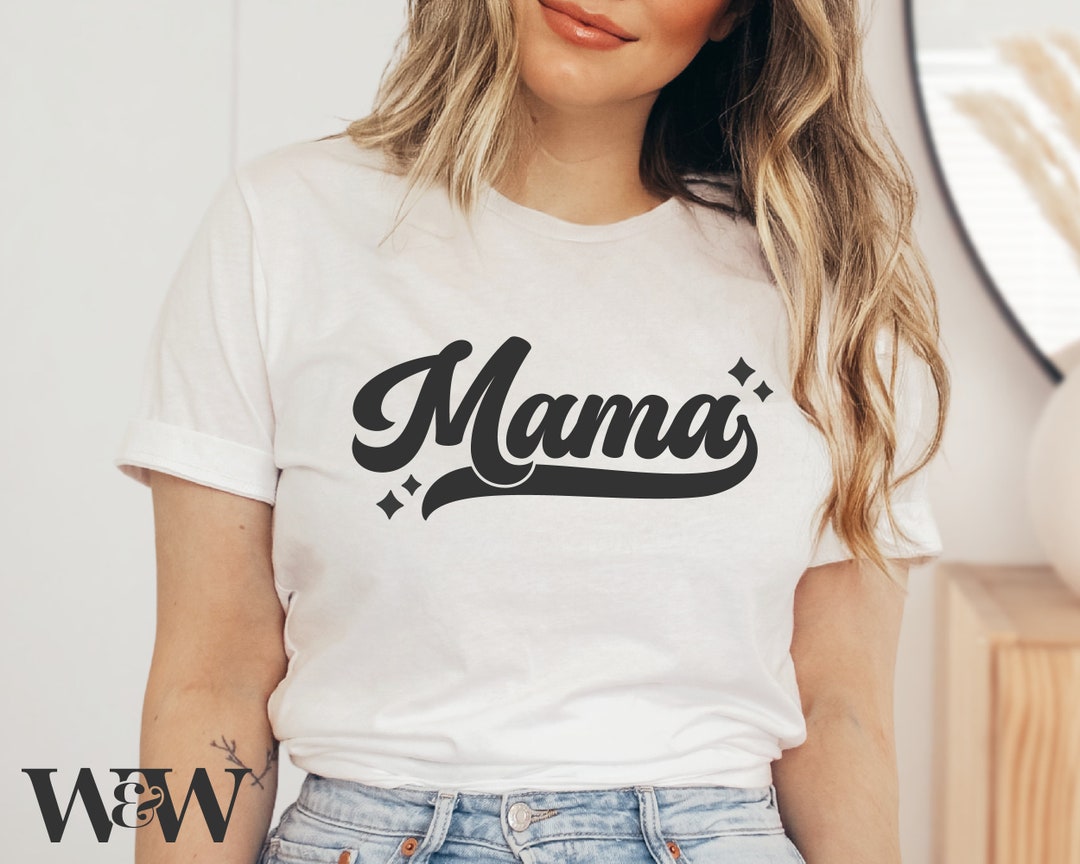 Mama SVG Retro Mama SVG Mother's Day SVG Mom Shirt - Etsy