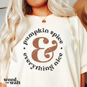 Pumpkin Spice & Everything Nice SVG | Herfst-svg | Herfst-svg | Hallo herfst Svg | Pompoen Svg | Thanksgiving-svg | Retro herfstshirt Svg