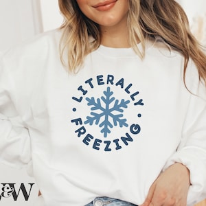 Buchstäblich eiskalt SVG | Weihnachten SVG | Weihnachts-Shirt SVG | Winter Vibes geschnitten Datei | Immer kalt SVG | Kalt Af Erzeugt | Frierende Jahreszeit svg