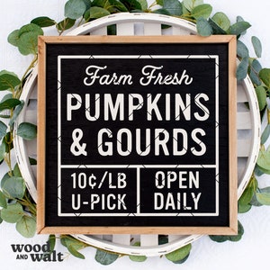 Farm Fresh Pumpkins & Gourds SVG | Fall Sign SVG | Fall Cut File | Autumn Sign SVG | Cricut Files for Fall | Pumpkin Svg | Digital Cut Files