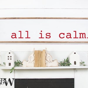 All Is Calm SVG | Plik do cięcia świątecznego | Projekt piosenki świątecznej | Szablon zimowy | Szablon na znak | Powiedzenie rodzinne na Boże Narodzenie | Pobieranie cyfrowe