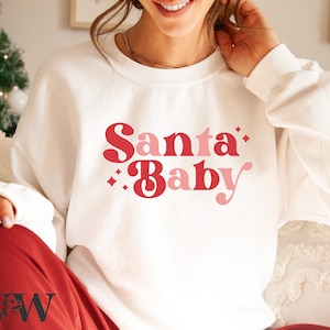 Santa Baby SVG | Camisa de Natal Retro SVG | Camisa de Natal Vintage SVG | Boho Christmas Svg | Natal Svg | Santa Cutie Svg | Santa Png