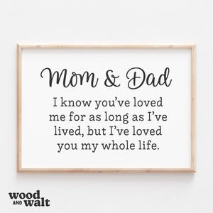 Mama & Papa Ich habe dich mein ganzes Leben geliebt SVG | Eltern SVG | Muttertag geschnitten Datei | Vatertagsgeschenk | Mama Herz | Neue Eltern SVG | Bonus Familie svg