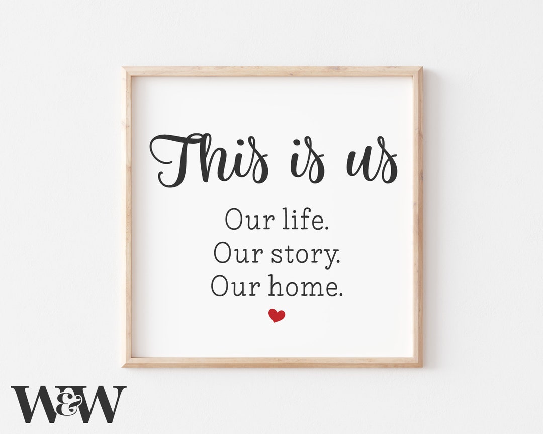 This is Us SVG Our Life Our Story Our Home SVG Family Quote SVG