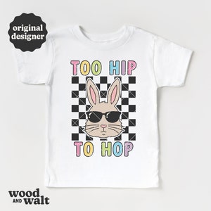 Trop hip-hop SVG PNG | Lapin de Pâques SVG | Sublimation de lunettes de soleil lapin | Svg de Pâques pour enfants | Motif de Pâques à carreaux | Fichier instantané