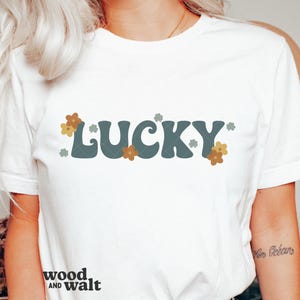 Lucky SVG | St. Patrick's Day PNG | Retro St. Paddy's Design | Boho Lucky Svg | Happy Go Lucky Svg | Shamrock Svg | Cricut Cut File image 3