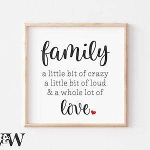 Família Um Pouco De Loucura Um Pouco De Alto E Um Monte De Amor SVG | Citação De Família SVG | Placa De Fazenda SVG | Decoração De Casa Svg