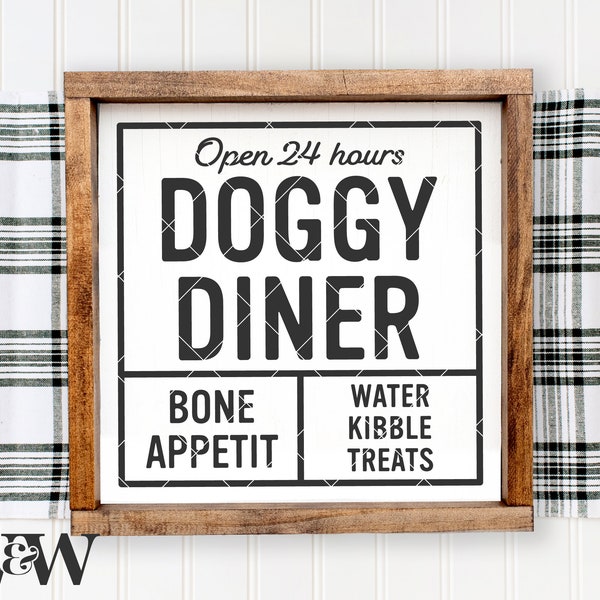 Doggy Diner SVG PNG | Dog Sign SVG | Pups Eatery Svg | Bone Appetit Sag | Dogs Food Station Svg | Dog Treats Svg | Dog Mom Svg