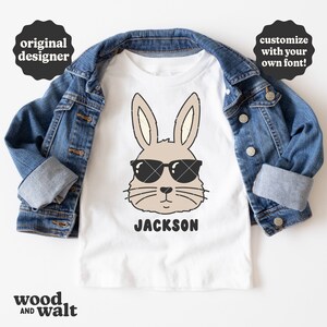 Bunny Sunglasses SVG PNG / Easter Bunny SVG / Boy Bunny Sublimation / Kids Easter Shirt Svg / Easter Basket Cut File / Download immediato