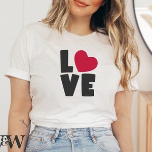 Love SVG | Valentine&#39;s Day SVG | Heart SVG | Valentine Shirt Svg | Feb 14 Svg | V-Day Svg | Love More Svg | Love Is All You Need Svg