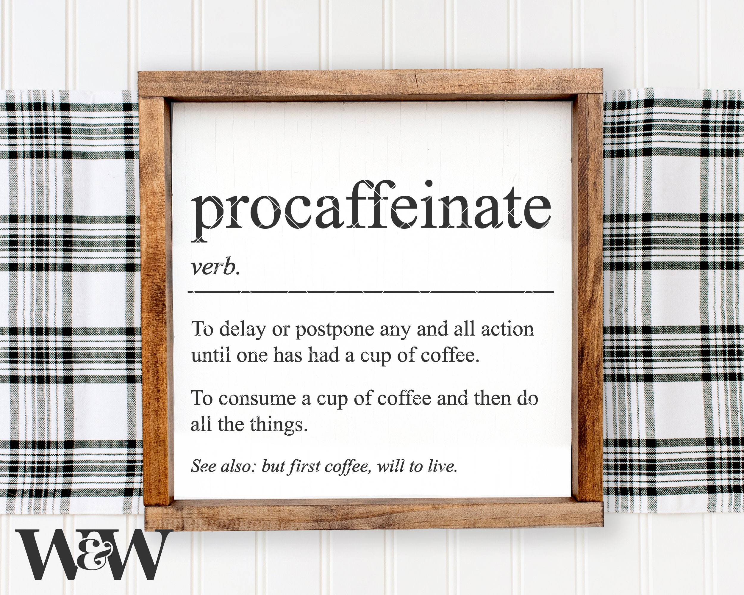 Procaffeinate Definition SVG | Lustige Kaffee Zeichen geschnitten Datei | Lustige Definition SVG | Kaffee-Bar-Svg | Aber der erste Kaffee-Svg