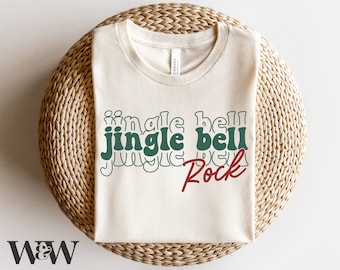 Jingle Bell Rock SVG | Christmas Shirt SVG | Retro Christmas SVG | Vintage Holiday Svg |Christmas Song Svg | Boho Christmas Svg | Xmas Tee