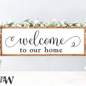 Welcome To Our Home SVG | Welcome Sign SVG | Farmhouse Welcome Sign SVG | Home Sweet Home Svg | Family Sign Svg | Cut File