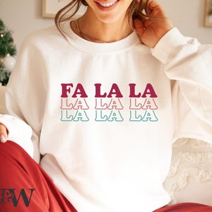 Fa La La SVG | Boże Narodzenie SVG | Koszulka świąteczna SVG | Tis The Season SVG | Holly Jolly SVG | Piosenka świąteczna SVG | Retro Boże Narodzenie SVG | Wesołych Świąt