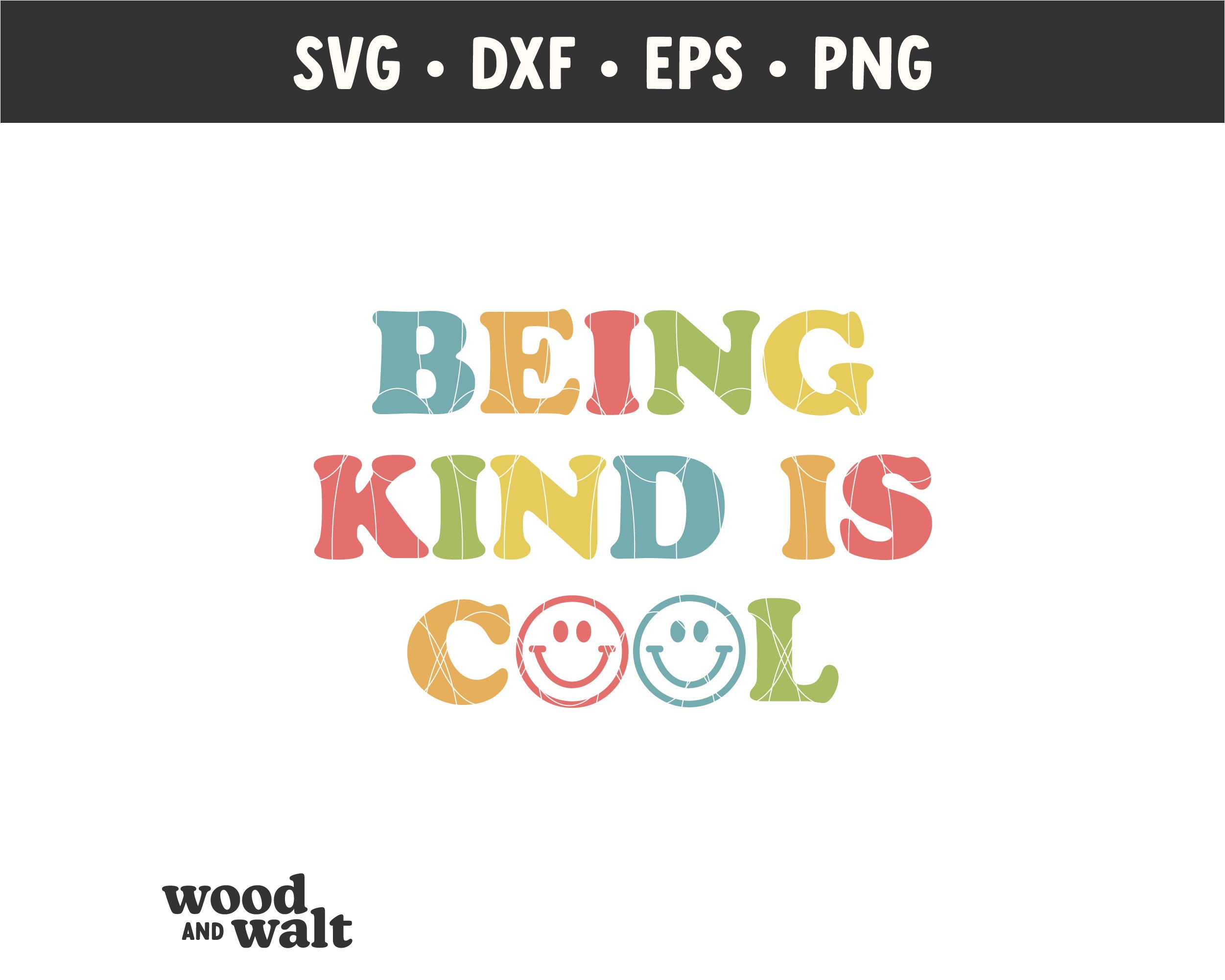 Being Kind is Cool SVG PNG | Retro Kids Shirt SVG | Kind Kids Club Svg ...