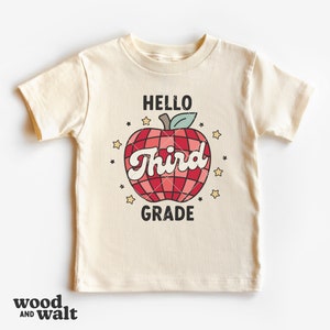 Olá Terceira Série SVG PNG | Disco Apple SVG | Retro Volta às Aulas Svg | Camisa Escolar Infantil Svg | Terceira Série Era Svg | Sublimação