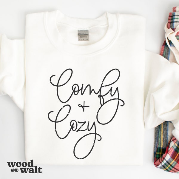 Comfy and Cozy SVG | Christmas Shirt SVG | Cozy Vibes SVG | Winter Svg | Cozy Season Svg | Sweater Weather Svg | Warm and Cozy Svg