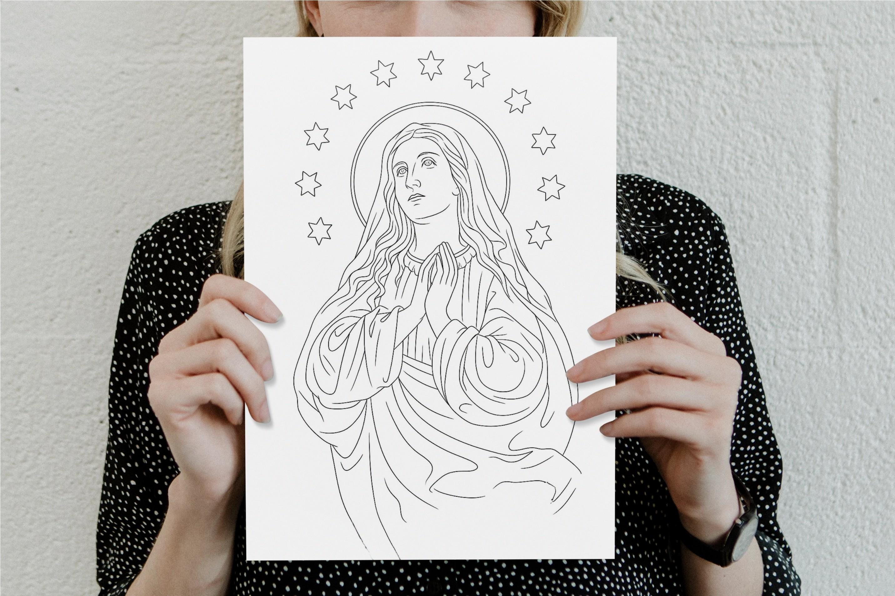 Catholic Coloring Page: Religious Art for Kids and Adults (printable ...
