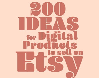 What to sell on Etsy? 200+ ideas for Digital products to sell online