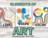 Elements of Art Posters: Printable Art Teacher Resource (PDF Download
