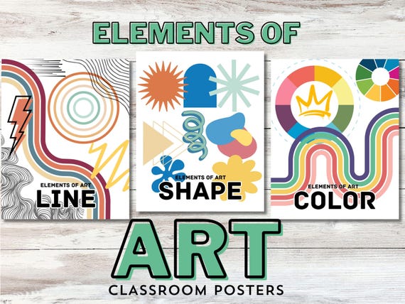 Elements of Art Posters: Printable Art Teacher Resource (PDF Download