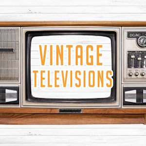 Retro TV Box Template / Vintage Television DIY Box for Crafts