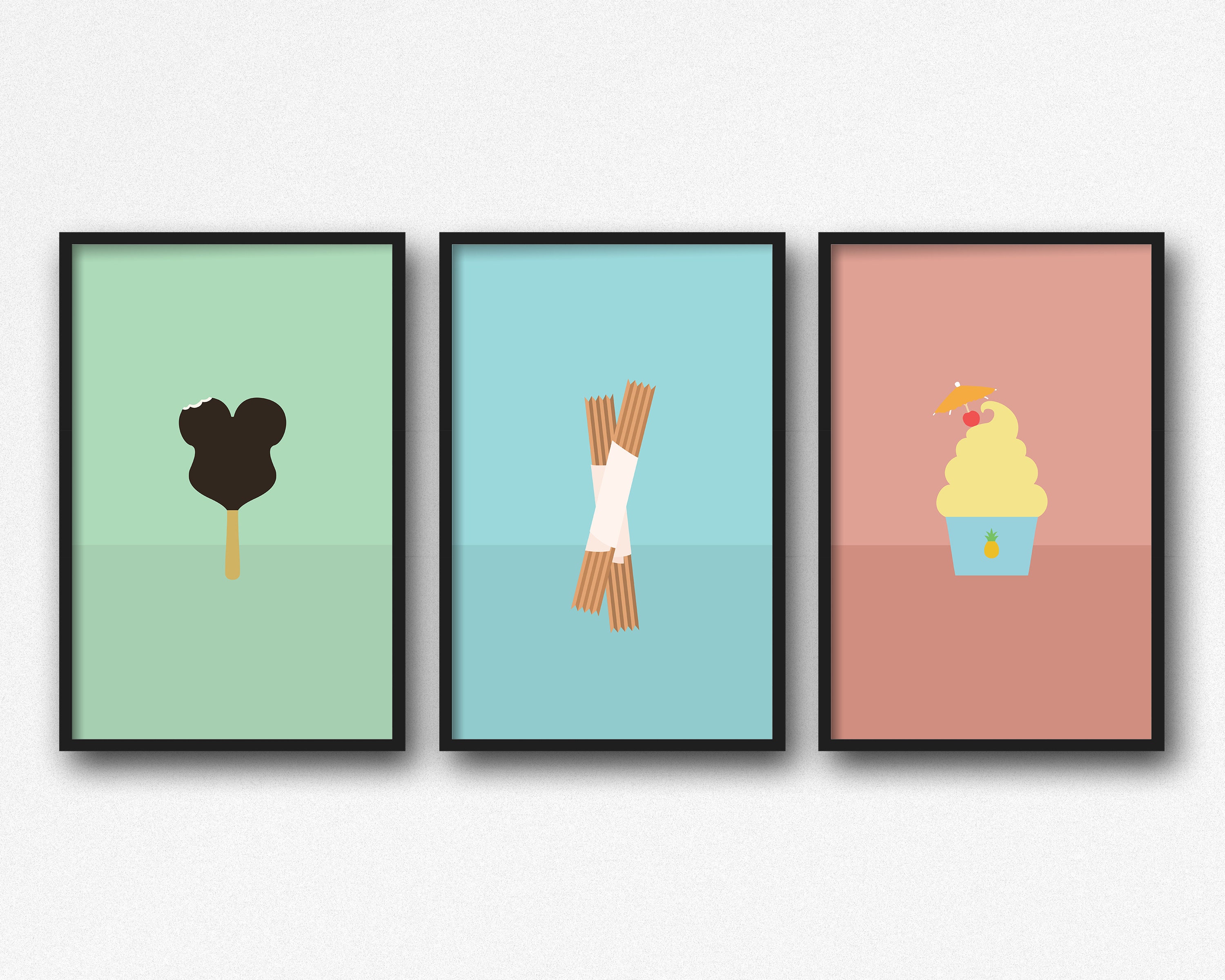 Park Ice Cream Bar Art Print Minimalist Poster Etsy