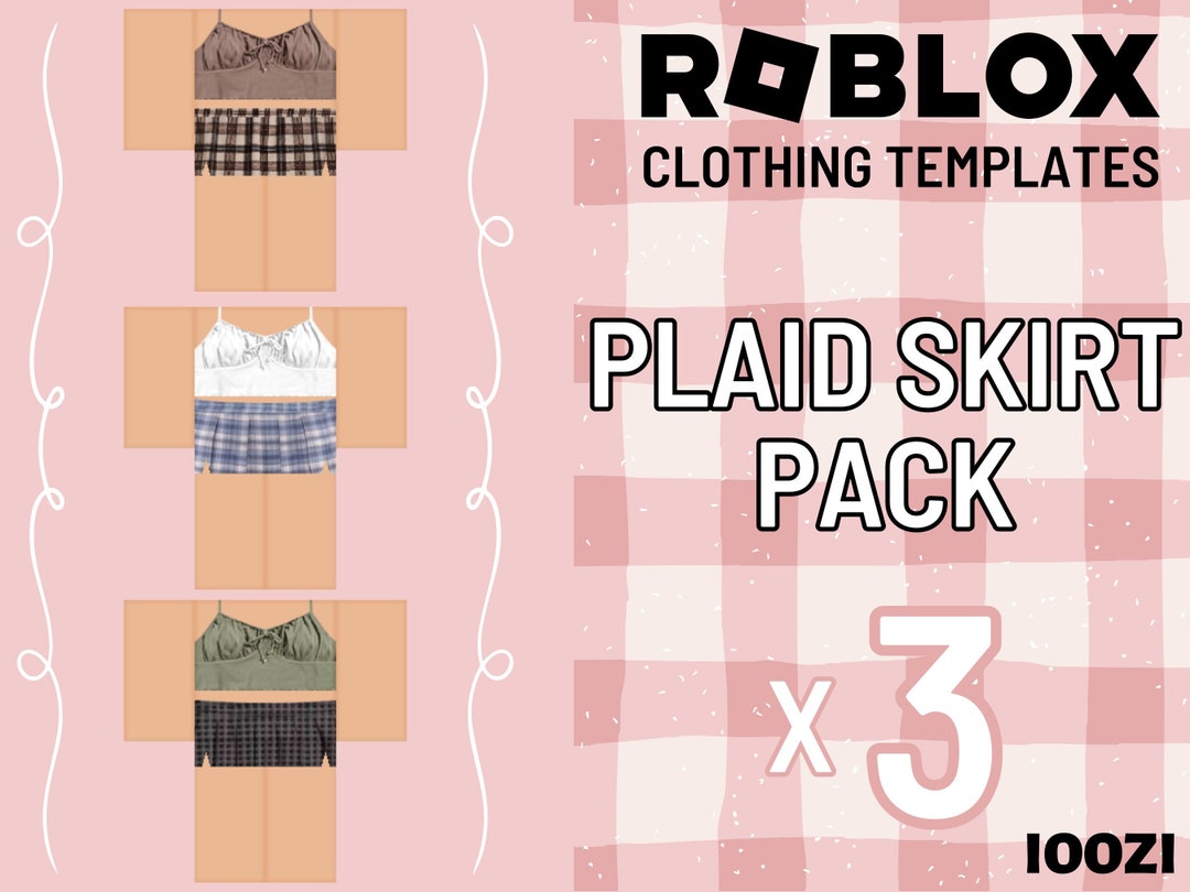 3 Pack Plaid Skirts Roblox Clothing Templates Digital Download 3 Pack Plaid Skirts Roblox Clothing Templates Digital Download