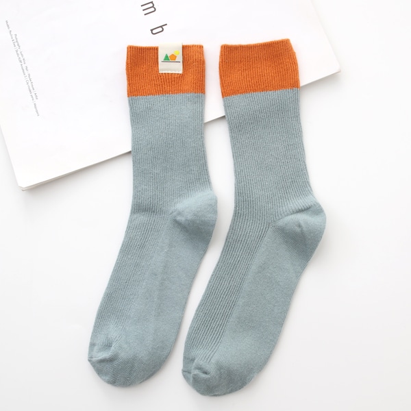 Boho Hippie Hemp Socks - Earth Mode Hemp and Organic Cotton Crew Socks, One Pair Eco-friendly and Organic socks (Grey)
