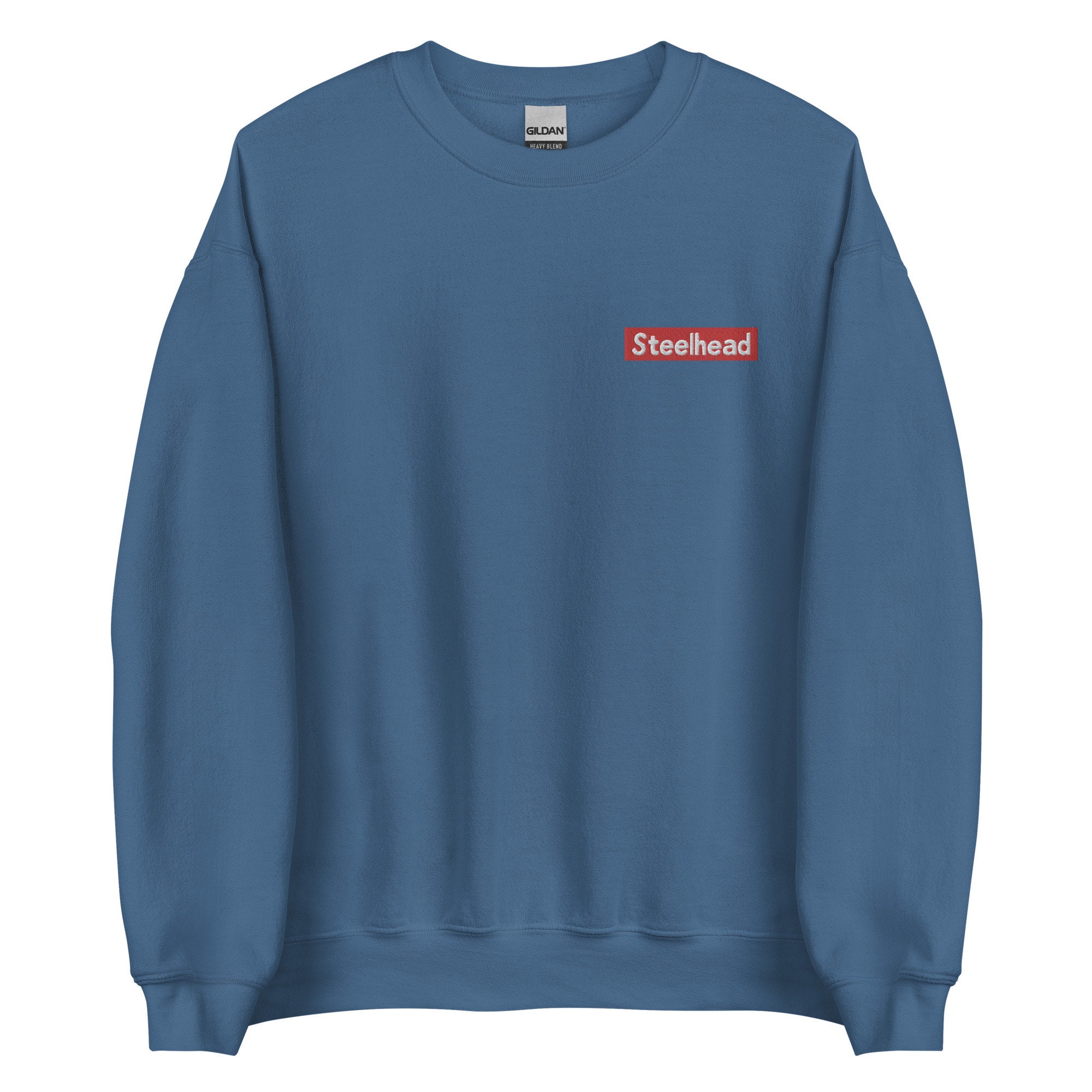 Steelhead Embroidery Sweatshirt Etsy