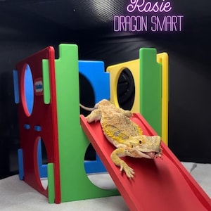NEW Size - Little Tykes Nostalgia Playground Decor Hide for Enclosures s - Custom Designed 3D Printed for Small Pets Beardies Geckos Snakes