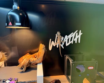 NEW Custom Enclosure  Name for your Beardie/Other small pet -  You Choose color 2-3WK TAT