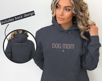 Cute DOG MOM Hoodie, Minimalist Dog Mama Hoodie, Dog Mom Gift for Birthday, Cute Dog Mom Gifts, Dog Lover Gift, Dog Mom Mother's Day Gift