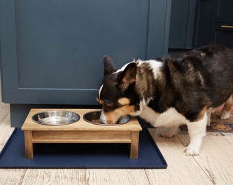Midnight Navy Silicone Pet Food Mat