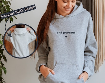 Cat Person Hoodie for A Cause, Cat Lover Hoodie, Cute Cat Hoodie, Cat Owner Hoodie, Cat Mom Hoodie, Cat Person Gifts, Cat Owner Gift