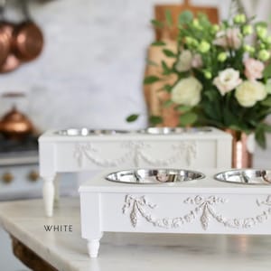 Rose gold hotsell dog bowl stand