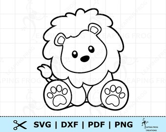 Download Baby Lion Clipart Etsy