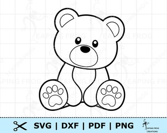 Download Brown Bear Cut File Etsy
