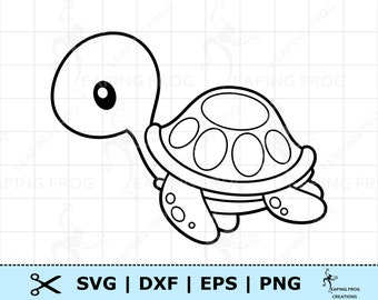Download Outline Turtle Etsy