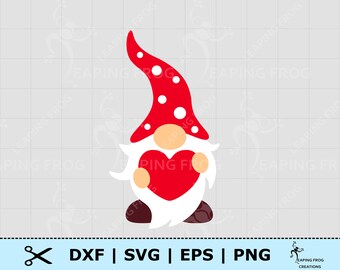 Download Heart Gnome Svg Etsy