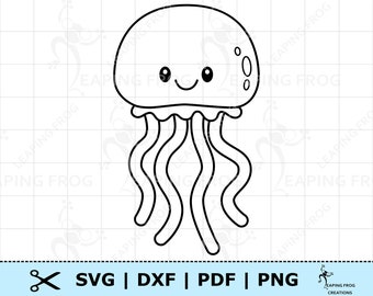Free Free 286 Outline Cute Jellyfish Svg Jellyfish Clipart SVG PNG EPS DXF File
