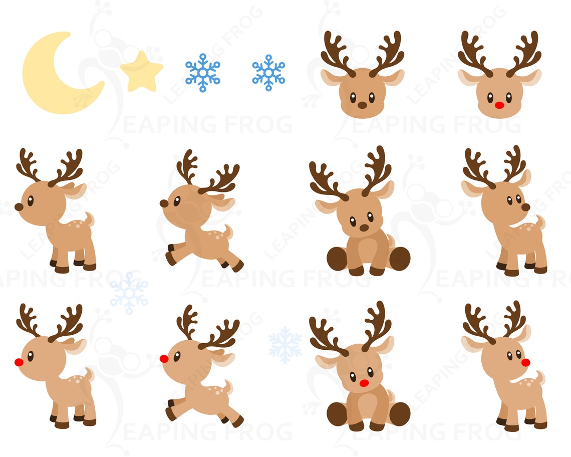 Rudolph SVG. PNG. Cricut Cut Files Layered Files. Silhouette. | Etsy