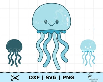 Linda medusa-SVG PNG DXF. Descarga digital. Cricut, archivos de corte de silueta. Dibujos animados, imágenes prediseñadas, en capas. Ideal para guardería o baby shower.