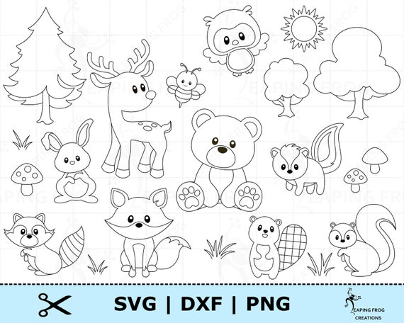 Download Woodland Animals Svg Set Woodland Creatures Svg Cricut Cut Etsy