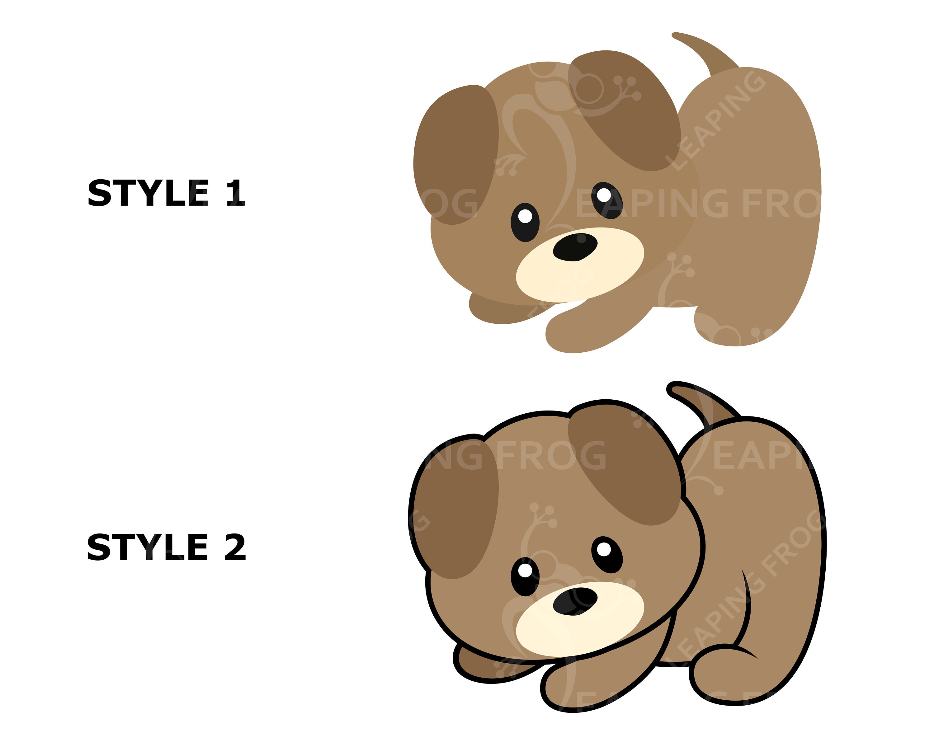 Cute Puppy SVG PNG DXF. Layered & Whole Image. Digital Download Vector ...