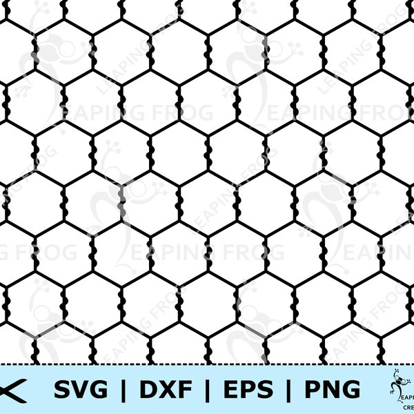 Chicken Wire SVG. Seamless! Cricut cut files, Silhouette files. Pattern, Background, Black, White. PNG, DXF, eps. Digital.