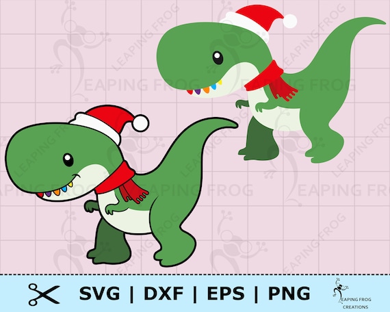 Noël, Impression Graphique De Dinosaure De Dessin Animé De Fête
